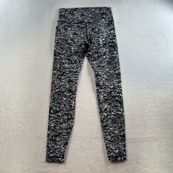 Lululemon Sz 8 Wunder Under Hi-Rise Tight 28"Liquid Platinum Alpine White Multi - Picture 8 of 14